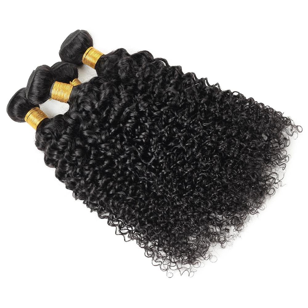 Glulaze Mongolian Kinky Curly Hair Bundles With 4x4 Lace Closure Human Hair Weave Extensions Deep Wave Flip Over Quick Weave Raw Hair Bundles for Sew In SpringStatements