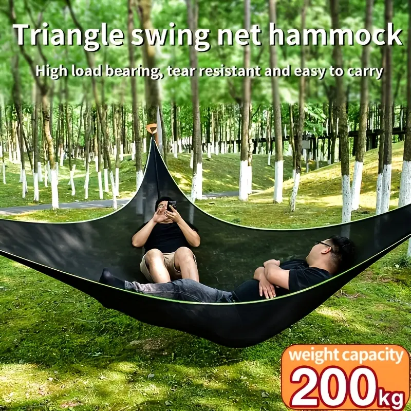 10 ft Large Camping Hammock for 2 Person Outdoor Leisure Heavy Duty 440 92LB Load Capacity with Ratchet and Webbing Straps