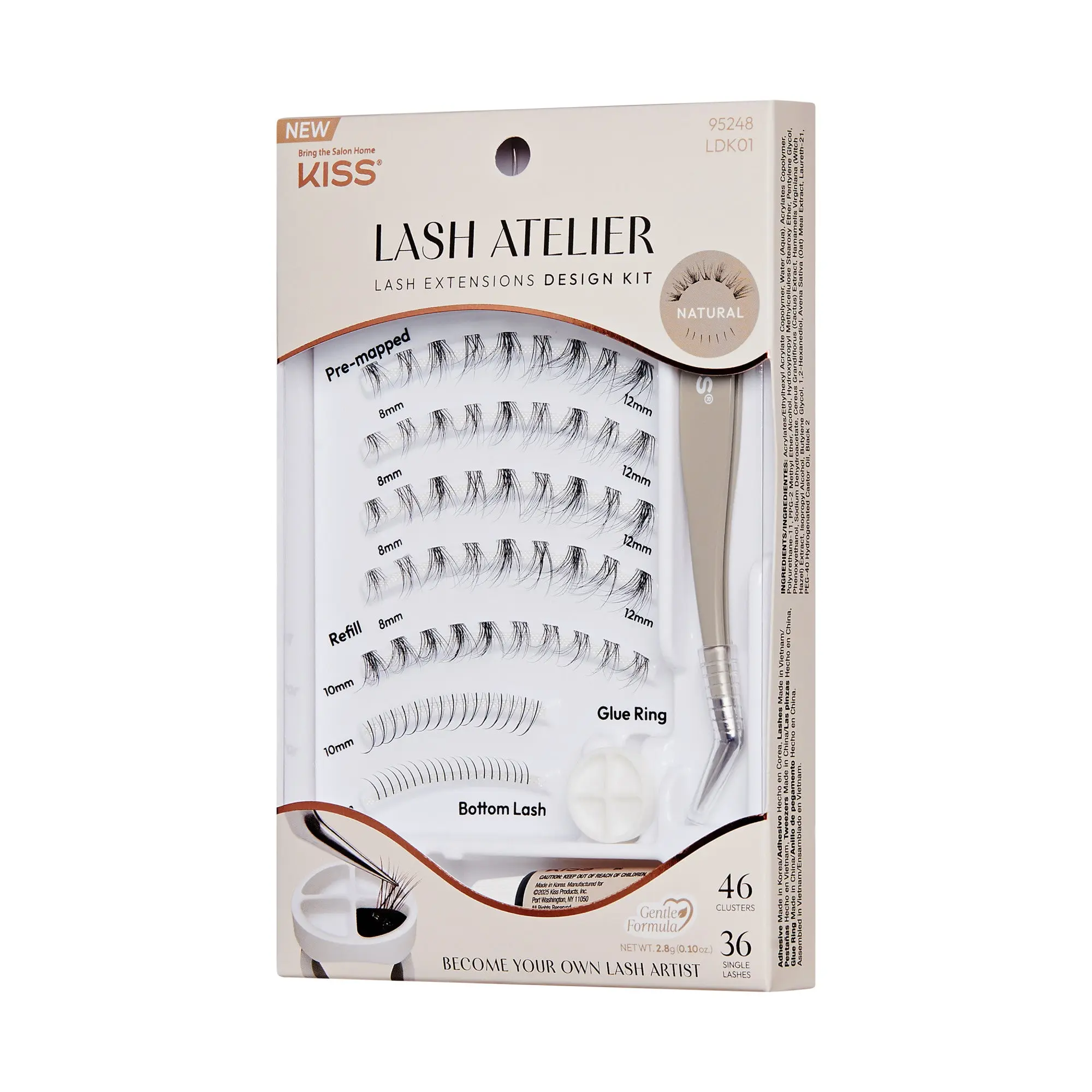 Kiss Lash Atelier Individual Lash Extensions Design Kit – Natural
