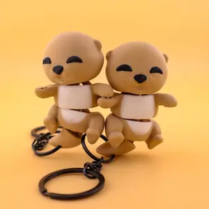 Magnetic Otter Keychain Pair – Best Friend & Couples Gift