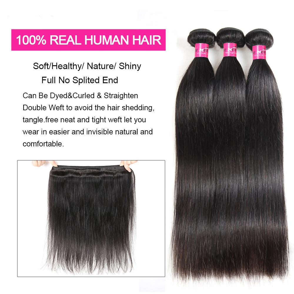 Brazilian Body Wave/Straight Bundles Quick Weave Extensions 2x6 4x4 Lace Closure Virgin Human Hair Weave Bundles #TiktokShopSpringGlowUp