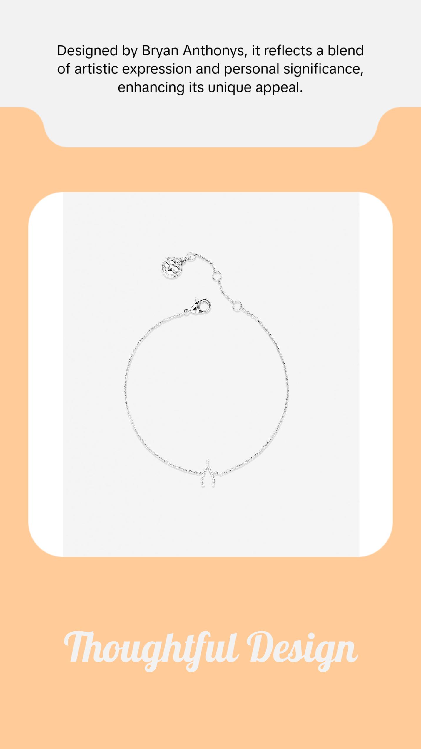 Just For Luck Wishbone Bracelet