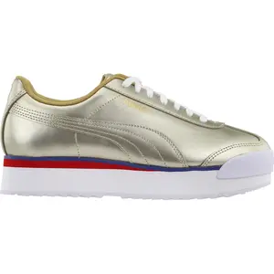 PUMA Womens Roma Amor Mixmetal Platform Sneakers Shoes Casual - Gold