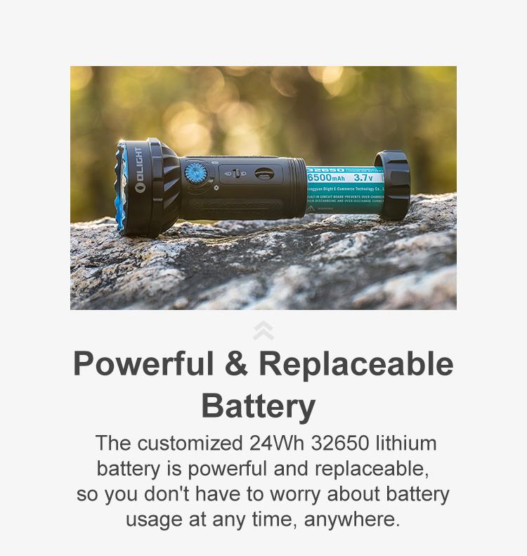 OLIGHT Marauder Mini Rechargeable Flashlight, 7,000 Lumens Brightest Flashlights with 600 Meters Beam Distance, MCC3 Magnetic Charging Handheld Lights