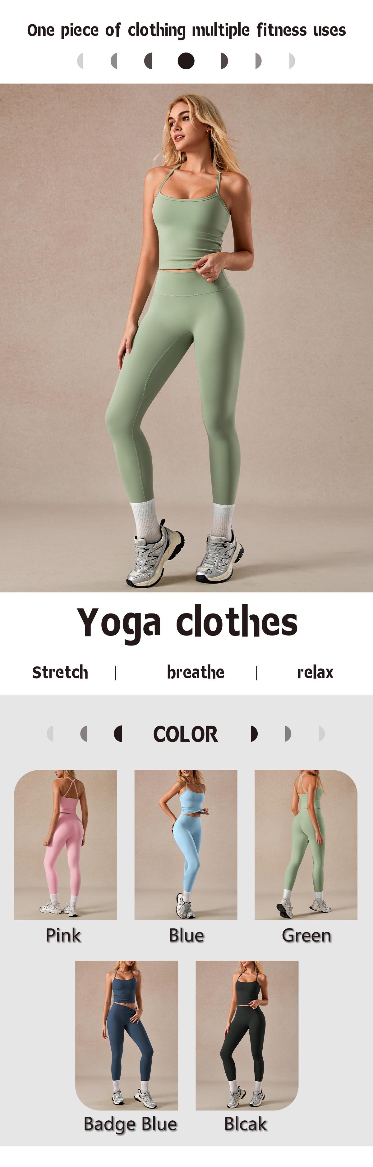 NcmRyu Women's Strappy & Leggings Set - Sculpting Buttery-Soft Activewear Yoga Gym HIIT Trendy Cutout Design Sporty Casual Seamless Tank Women Skinny Sportswear Workout Ribbed Textured Sweatsuit with Crisscross Strap Back & 4-Way Stretch Womenswear NcmRyu Women's Strappy & Leggings Set - Sculpting Buttery-Soft Activewear Yoga Gym HIIT Trendy Cutout Design Sporty Casual Seamless Tank Women Skinny Sportswear Workout Ribbed Textured Sweatsuit with Crisscross Strap Back & 4-Way Stretch Womenswear