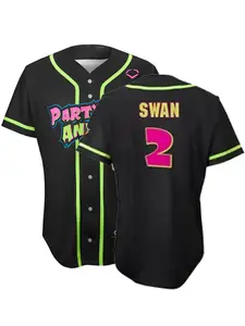 Animals allnumber Jersey —  Custom name & number YOUTH Kids, Men & Women —  Loose Fit, Moisture-Wicking, Breathable Polyester Baseball Uniform