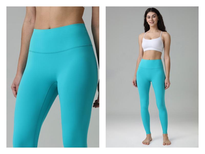 Colorfulkoala Women's No Front Seam Dreamlux High-Waisted Yoga Pants Tummy Control Athletic Workout Leggings with Inner Pocket 25"/28"