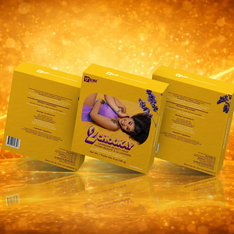2CHOUKAY Scented Lavender Beauty Soap Bars - 3-Pack Natural Oils Cleansing Bar with Aroma, Freshness Boost, for Adults, Full Body Use & Bath & Body Care Product