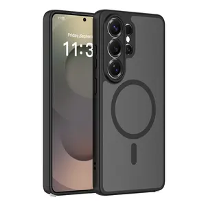 ALMAJEA Magnetic Case for Samsung Galaxy S26 Ultra – Full Camera Protection, Magsafe Compatible, Slim Translucent Matte Shockproof Cover