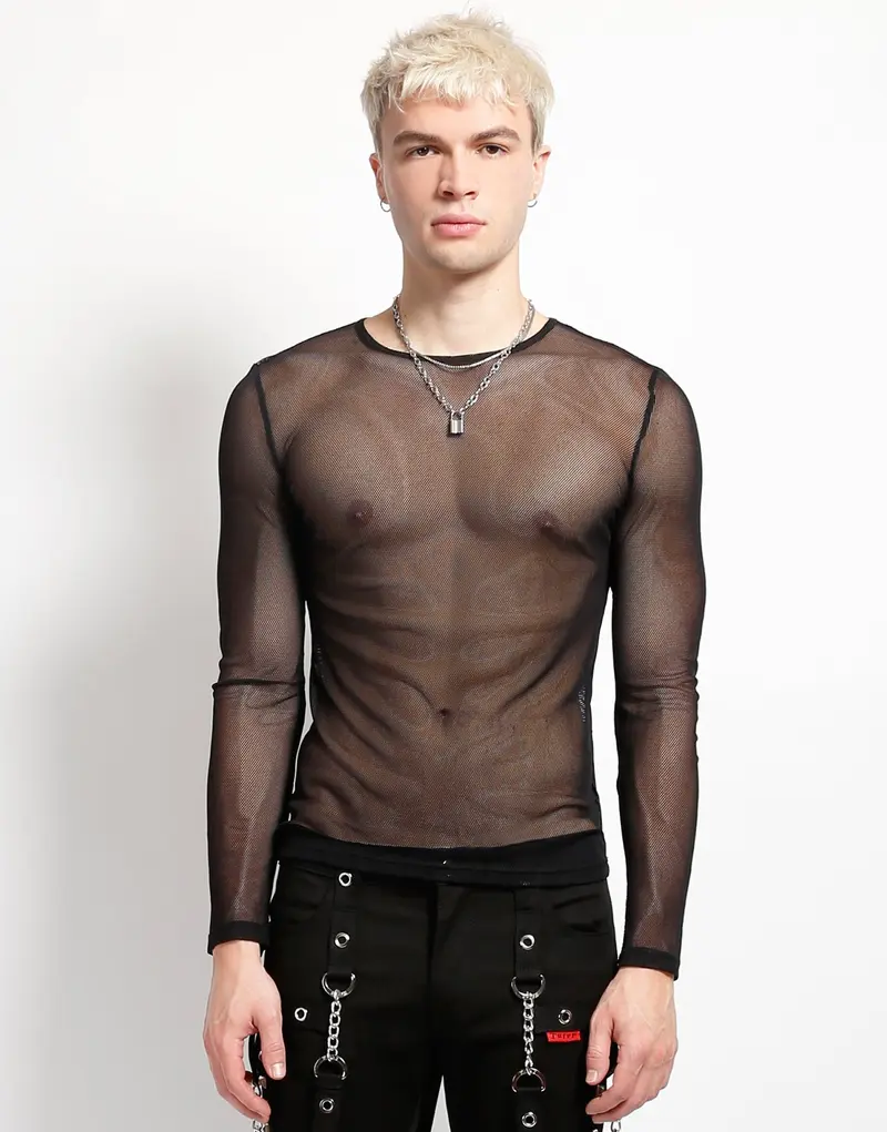 tattoo mesh sleeve shirt - TikTok Shop