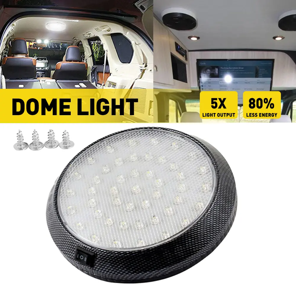 Universal 46-LED Car Vehicle Interior Indoor Roof Ceiling Dome Light White Lamp