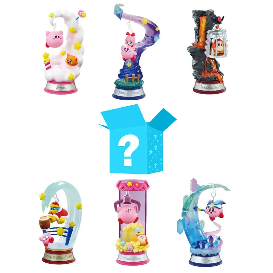 Re-Ment Swing Kirby 3 Twinkle Traveler Blind Box Figurine - Sealed Hobby Box, Blindbags Surprise Set, Random Surprise Set, Cute Collectibles for Blind Bag Unboxing Enthusiasts, Swing-Style Figures