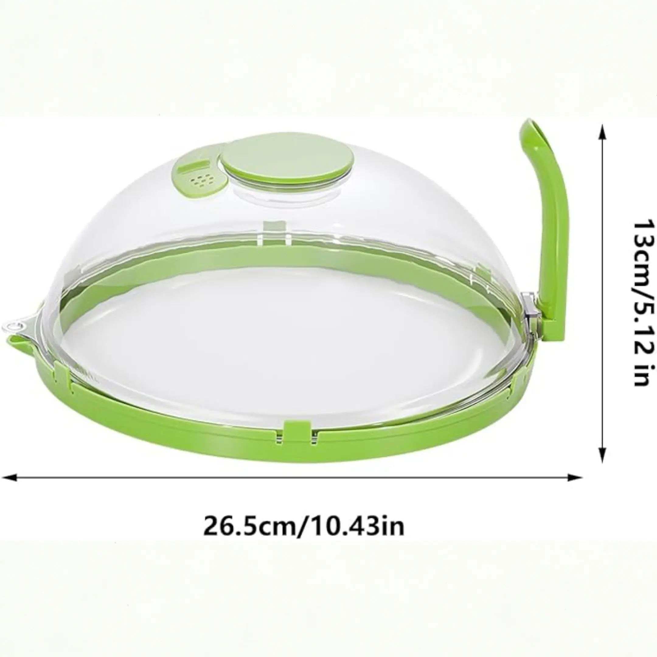 Clear Microwave Cover with Steam Vents, Odor & Splatter Guard, BPA-Free, Dishwasher Safe, Ideal for Snacks, Quick Meals & Kitchen Countertop Use food cover plate Protector Splash and Steamer accessories functional plate cover lid 2-in-1 cookware
