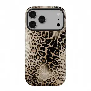 Leopard Print Phone Case, Suitable for iPhone 17, 16, 15, 14, 13 Pro Max, Double-layer Protective Case with Strong Compatibility, Fashionable Design