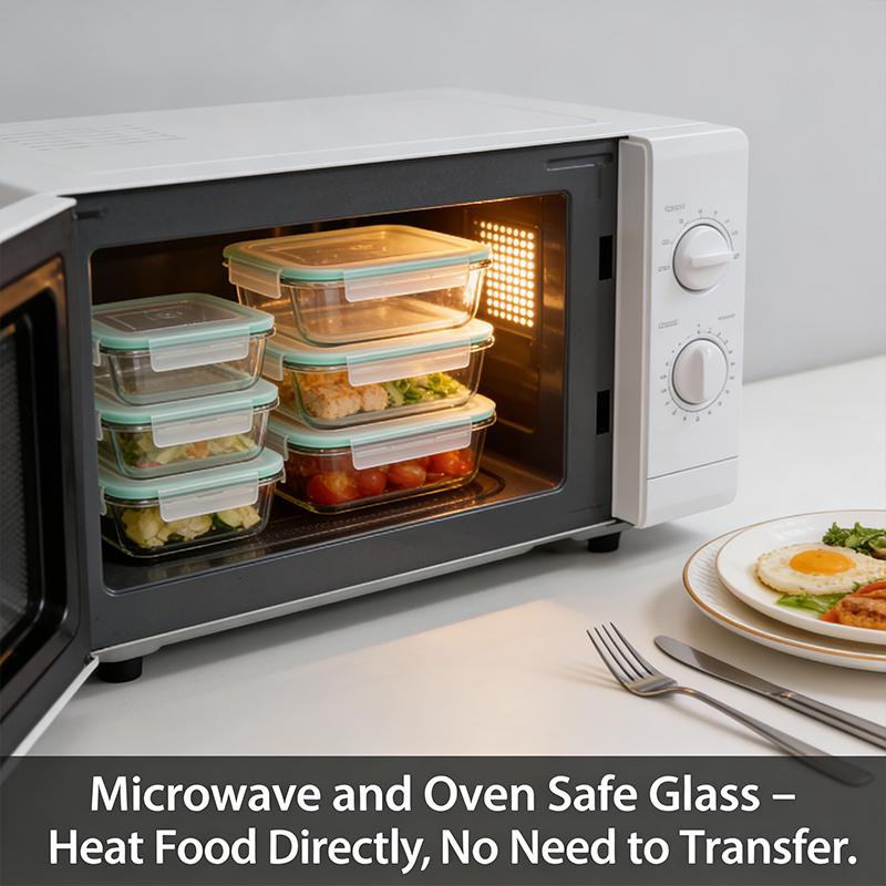 4-8-10 Pack Glass Meal Prep Containers - Oven to Fridge Safe, BPA Free & Leakproof Square Lunch Boxes, Stackable, Dishwasher Safe with 4 Bowls 4 Lids 4-8-10 Pack Glass Meal Prep Containers - Oven to Fridge Safe, BPA Free & Leakproof Square Lunch Boxes, Stackable, Dishwasher Safe with 4 Bowls 4 Lids