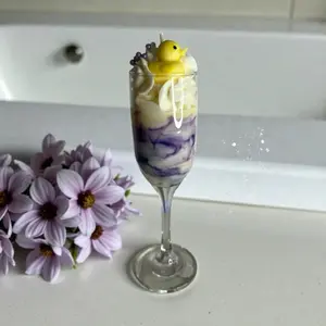 Lavender Chamomile Dessert Candle - 100% Soy Wax