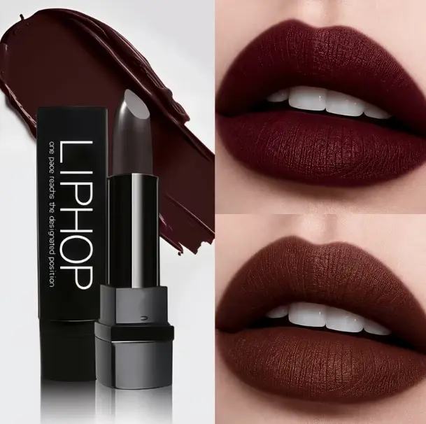 Women's Matte Cosmetic Lipstick Set - 2 Assorted Shades (Blackberry Red, Chocolate Brown), Velvet High-Pigmentation, Long-Lasting, Non-Drying, Ideal for Office, Special Events, Gifting, Dates, High Pigment, Assorted Lipstick Shades, Lip Combos, Dual Shade
