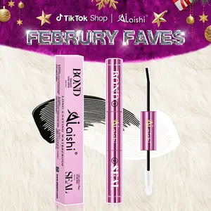 AlLAlSHI Bond & Seal 2 in 1 Cluster Lash Glue Black/White, Waterproof, Long-Lasting Strong Hold Eyelash Adhesive, DIY Lash Extensions Glue for Individual Cluster Lashes,  Dual Purpose Lash Bond and Seal for Self-Application，WeeklyDeals