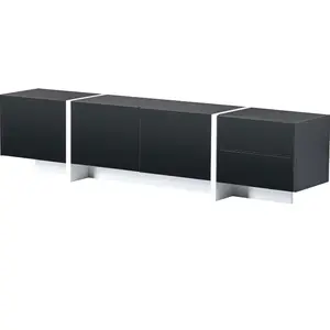 Modern Living Room Furniture Set – High Gloss TV Stand + Coffee Table Bundle with Storage