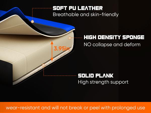 Ergonomic Gaming Computer Chair with Footrest, PU Leather Recliner with Headrest, Fixed Up Armrest, Height Adjustable with 360° Swivel Ergonomic Gaming Computer Chair with Footrest, PU Leather Recliner with Headrest, Fixed Up Armrest, Height Adjustable with 360° Swivel