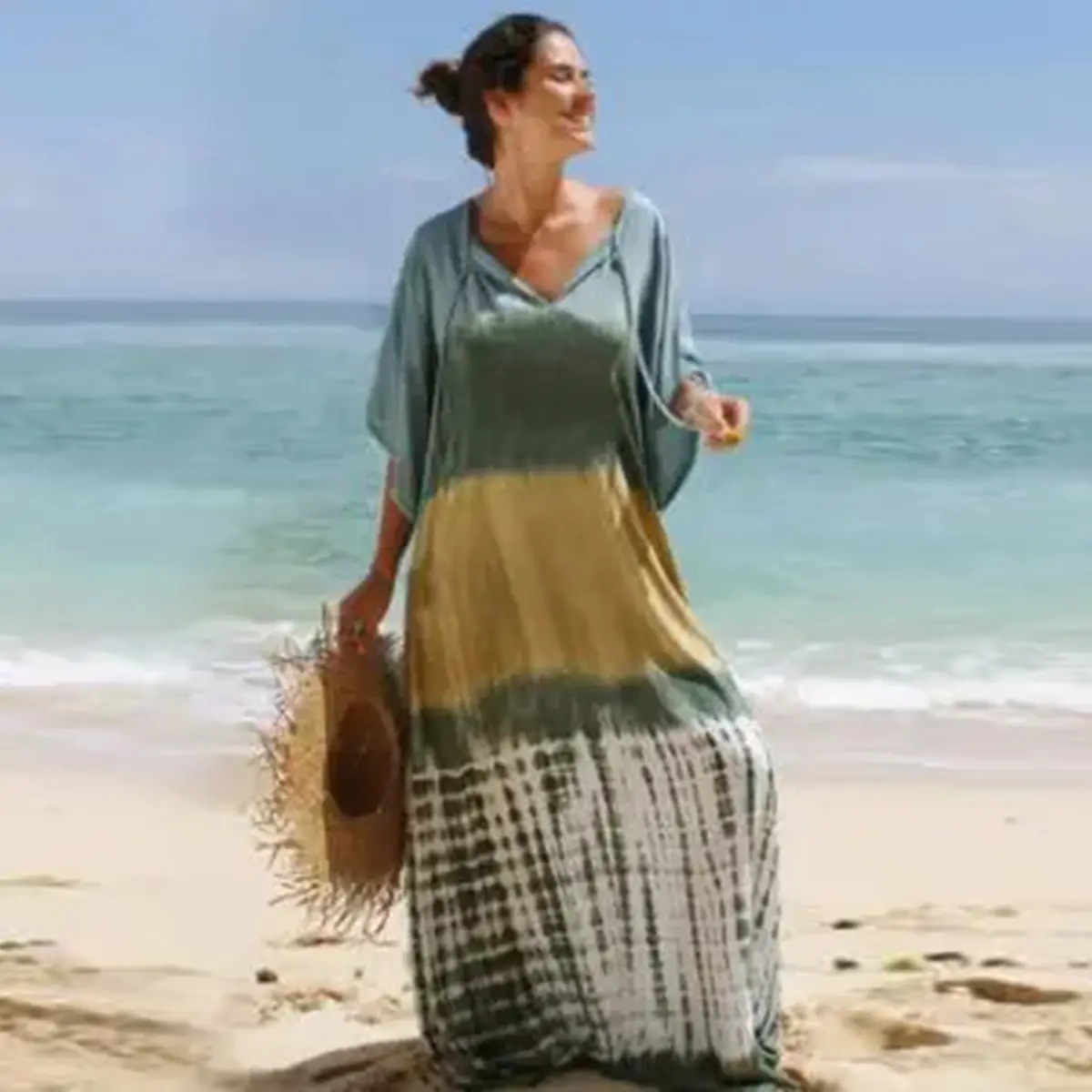 Green & Sand Gradient Tie-dye