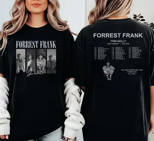 Youth & Adult 2 Sided Forrest Frank Jesus Generation Tour 2026 T-Shirt, Christian Music Concert Tee, Jesus Makes Lemonade Faith Shirt