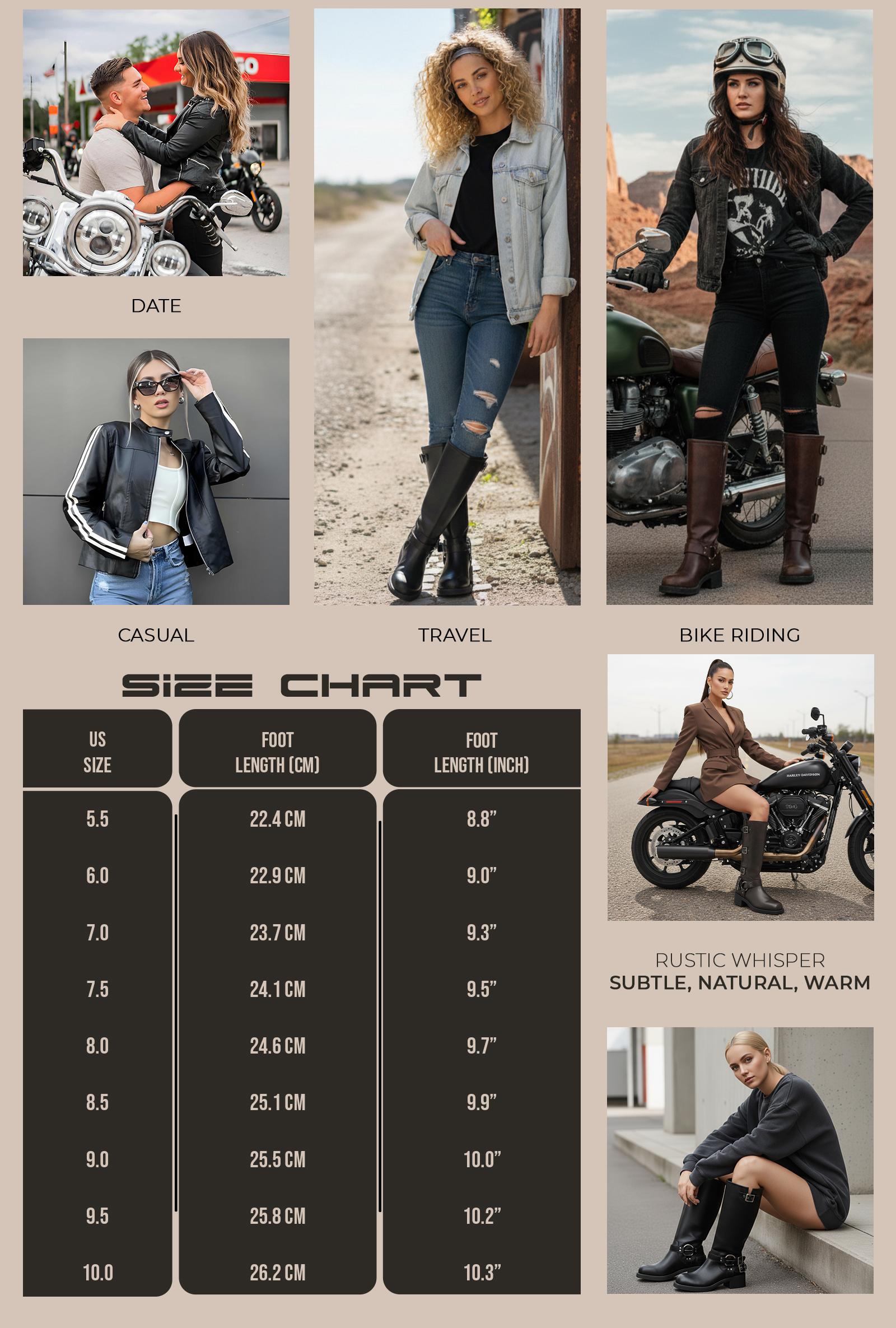 CELNEPHO Motorcycle Combat Boots Round Toe Chunky Block Vintage Heel Metal Buckle Design Pull on Rocky Boots Gift Party Riding Spring Fashion Dress Shoes