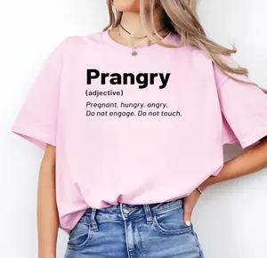 Prangry Pregnancy Announcement T-Shirt – Funny Pregnancy Reveal Tee for New Moms