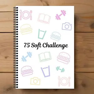 75 Soft Challenge A4 Planner & Journal – Spiral Daily Productivity Notebook with Weekly & Monthly Habit Tracker, Time Management & Goal Planning for Self Improvement – Perfect Gift for Fitness Lovers & Active Goal Getters