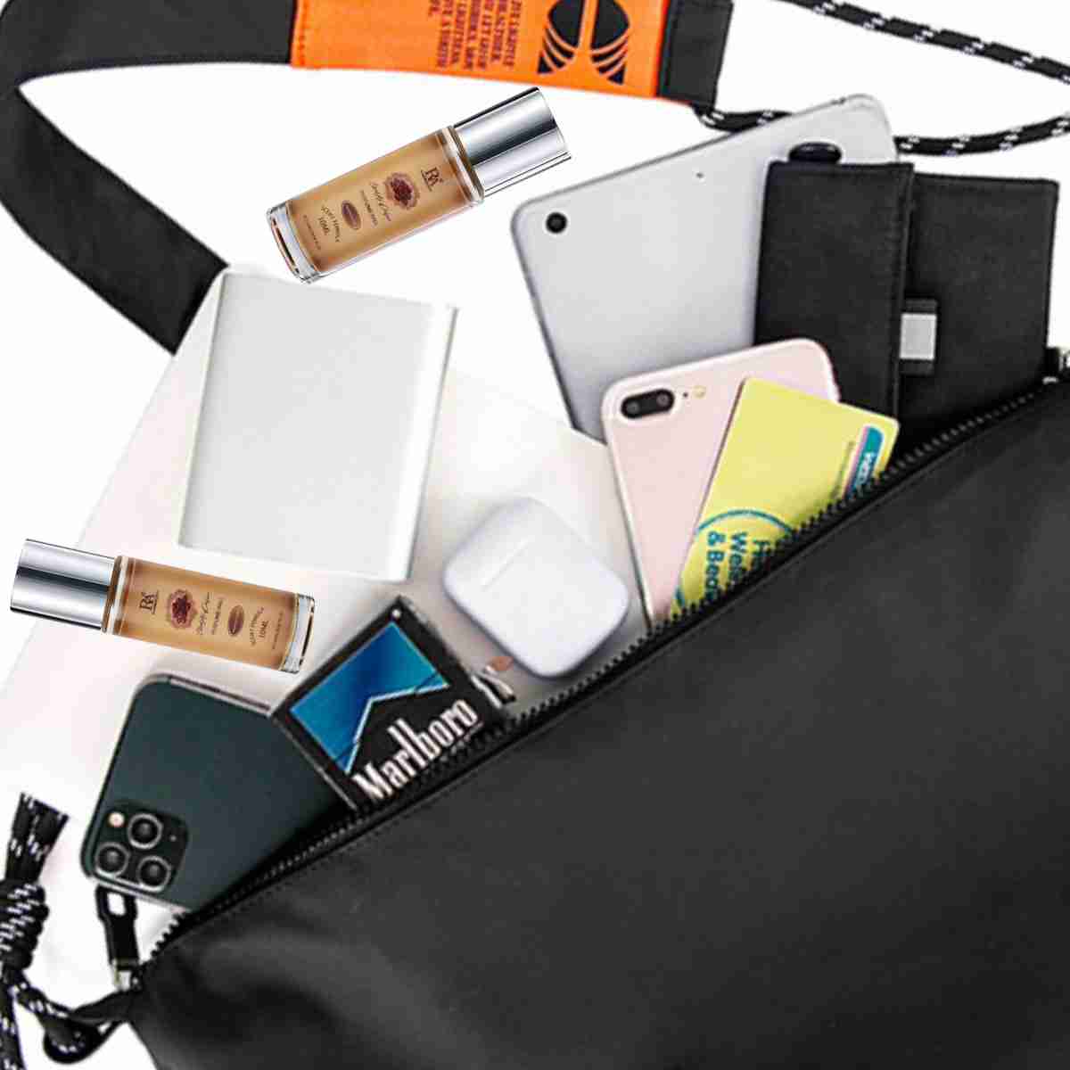 Chocolate Roll-On Perfume, 10ml of Rich, Long-Lasting Gourmand Scent! Unique & Captivating Fragrance for Dates, Work, & Travel. Romantic Gift Set