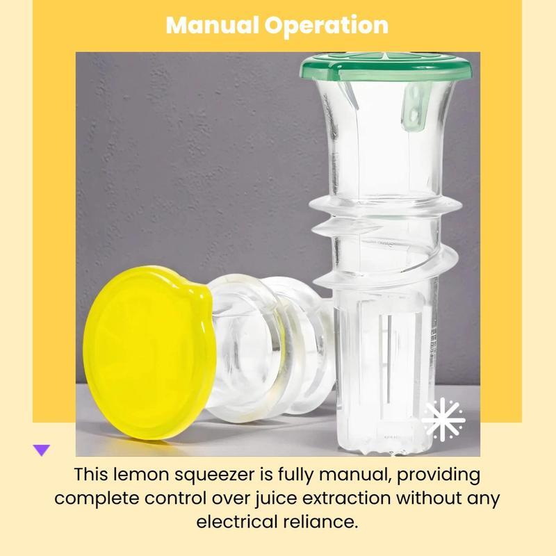 Manual Lemon Squeezer, 2 Counts Lime Juicer, Manual Juicers, Kitchen for Home Dining Room Barbecue Picnic Organiser Bottles Stackable Soda Can Organizer for Fridge