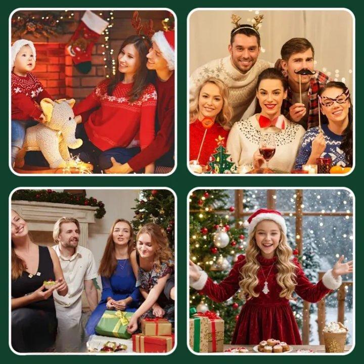 12 Sheets Christmas Temporary Face Tattoos for Kids Adorable Designs Water-Based Safe for Children's Skin Waterproof Long-Lasting Festive Tattoos for Parties and Holidays