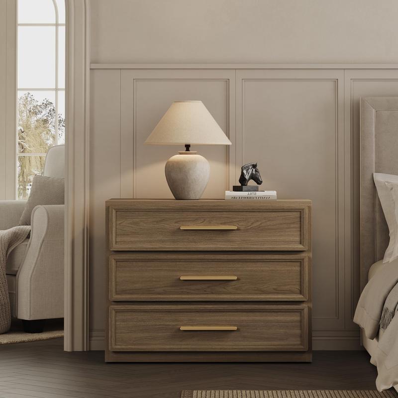 SICOTAS Night Stand Oversized Extra Large Nightstand Tall Bedside Side Table with 3 Drawers with Storage Modern End Table with Golden Handles Night Stands for Bedroom Sofa Couch Office SICOTAS Night Stand Oversized Extra Large Nightstand Tall Bedside Side Table with 3 Drawers with Storage Modern End Table with Golden Handles Night Stands for Bedroom Sofa Couch Office