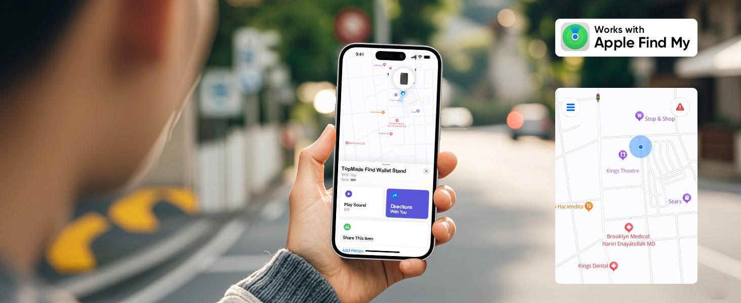 Magsafe Wallet, Works with Apple Find My(IOS only), Strongest Magnetic Wallet for iPhone 17/16/15/14/13/12 Series, Magnetic Card Holder with Adjustable Stand, 9 Cards Holder, Gifts for Boyfriend, Girlfriend, Mens, Males, Mother, Father