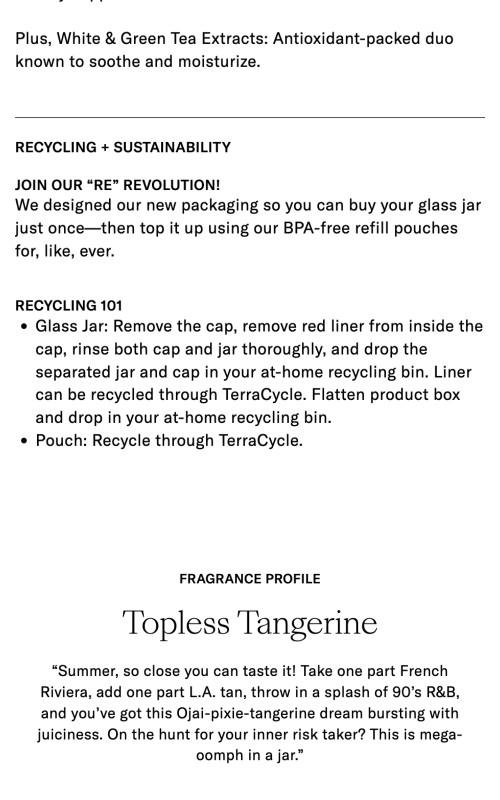 Topless Tangerine - Travel Size Whipped Argan Oil Refillable Firming Body Butter