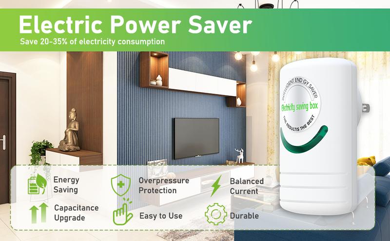 Energy Saving Device, Power Saver Plug in, 4 Pack Power Saver Electricity Saving Box 30KW Household Energy Saver US Plug 90V-250V Power Saving and High Efficiency