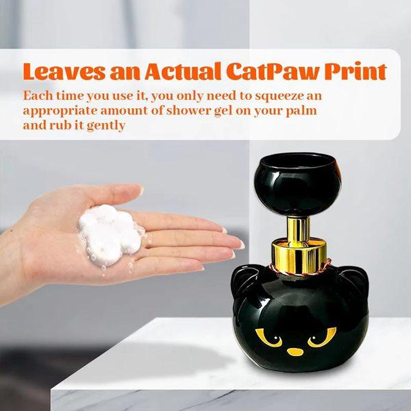 Pawprint Magic Cute Cat Paw Foam Soap Dispenser Press Design for Cat Lovers Practical Fun Accessory Claw Shaped Foam Pump Bottle