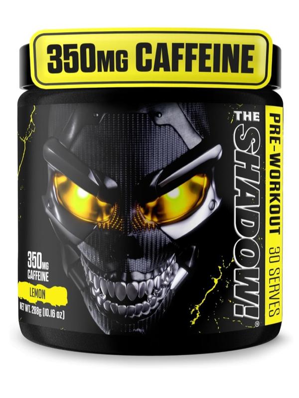 JNX SPORTS The Shadow! High Stim Preworkout | 350mg of Caffeine | Lemon 30 Servings | Electric Energy, Mental Focus & Superhuman Strength for Men & Women