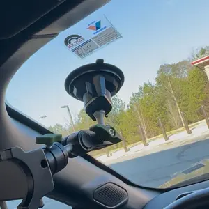 Joytutus 360° Rotating Suction Cup Phone Mount for Car Universal Ball Head Arm Adjustable Holder for Video Recording Vlogging Dashboard Windshield Sunroof