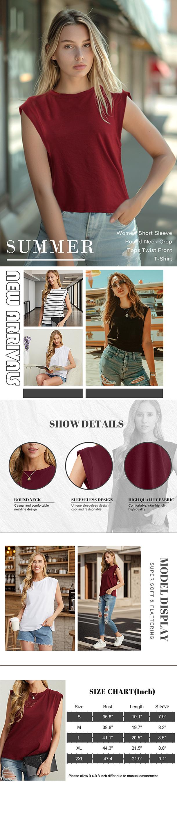 GRECERELLE Women 2026 Cap Sleeve Tops Summer Casual Tee Shirt Loose Crew Neck Basic Tank Trendy Work Vacation Outfits Womenswear going outfits Black Comfort Comfortable Fabric women's summer outfits going tops Cotton Streetwear