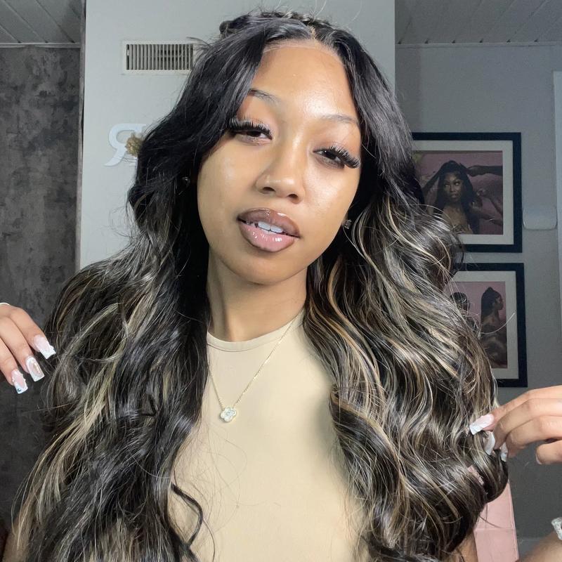 【Blend】TESLAL Wear It and Go Glueless Wig Pre Cut HD Lace 6X6X1 Lace Wig 180% Density Body Wave Adjustable Straps Pre-Plucked Wig Soft And Affordable