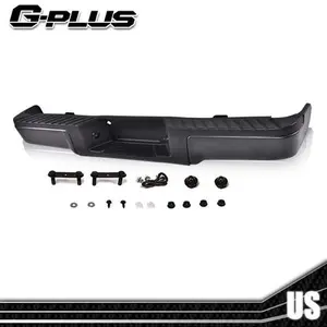 Fit For 09-14 Ford F150 F-150 Rear Step Bumper Assembly w/o Sensor Holes Chrome