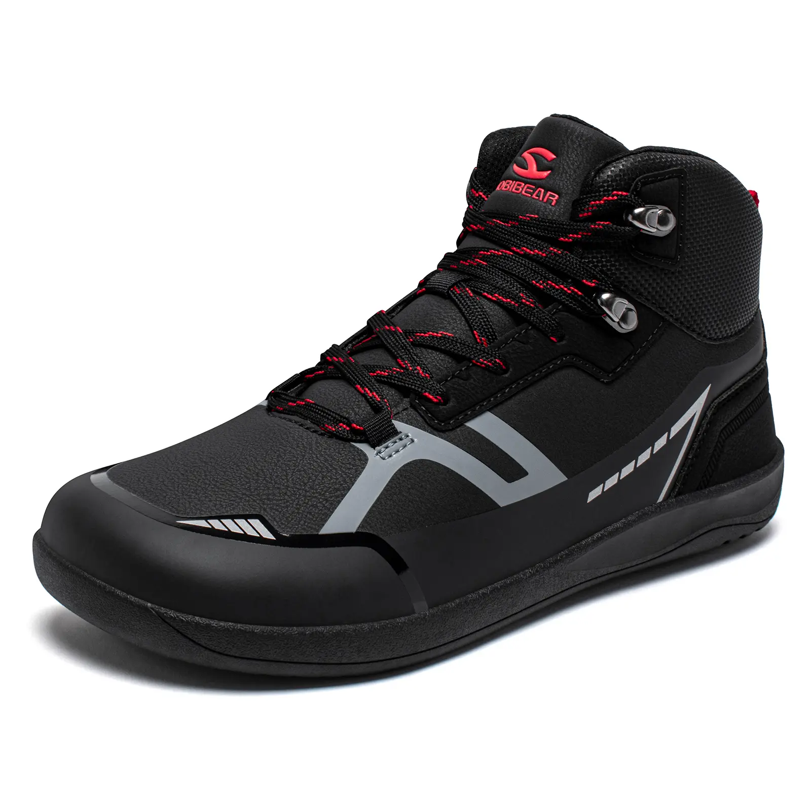 HOBIBEAR Unisex High-Top Barefoot Minimalist Hiking Shoes - 0 Drop, Wide, Lightweight, Breathable Outdoor Shoes for Trekking Camping, Everyday Wear, Trekking Camping Shoes