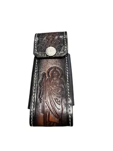 Funda para Navaja de Piel San Judas Western Style Leather Knife Holster