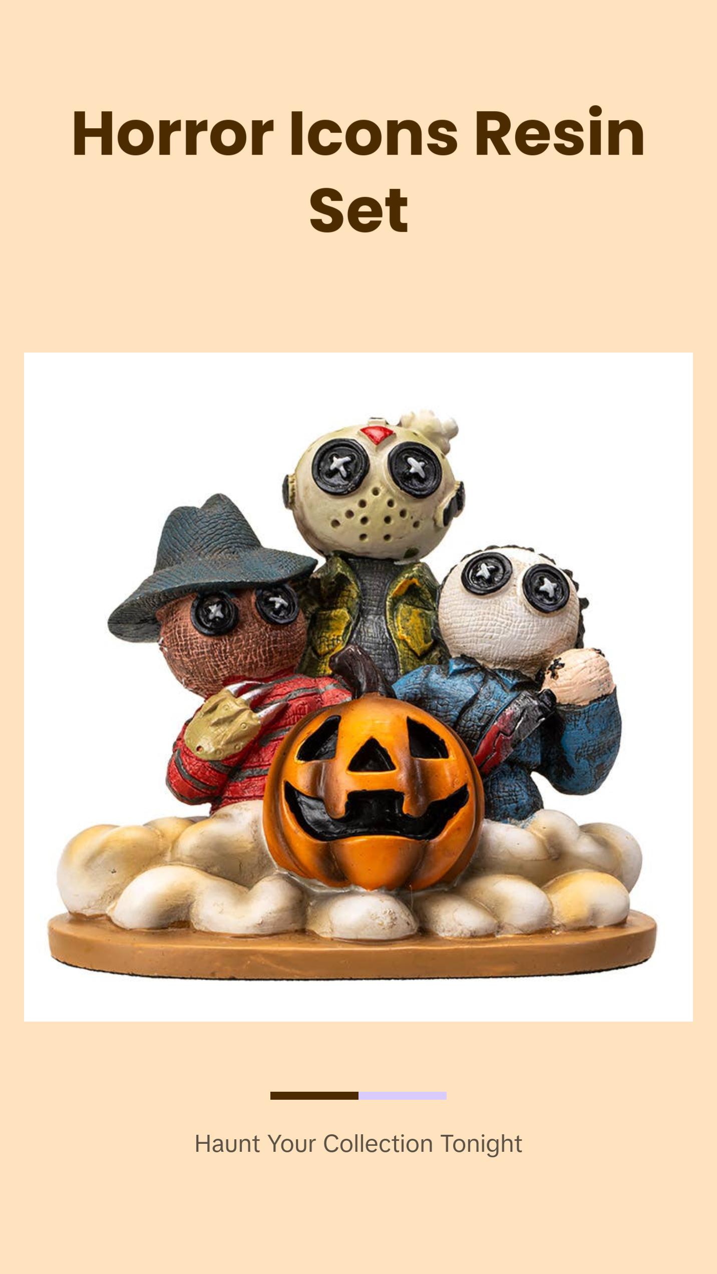 Pinheads Halloween Horror Icon Family Portrait Cold Resin Statue Nightmare Trio