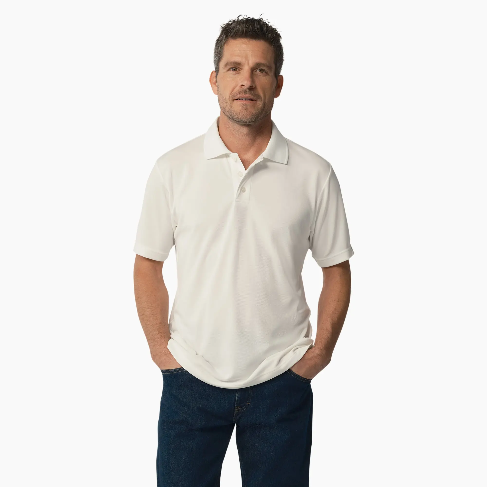 Dickies Short Sleeve Performance Polo Shirt,Comfortable,Durable,Antimicrobial,Odor Resistant,Moisture Wicking,Workwear Style