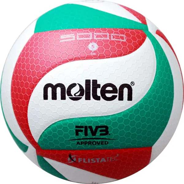 Official Size 5 Volleyball, Durable PU Leather Ball for Indoor and Outdoor Play - Professional Volleyball Gear for Student & Adult Training