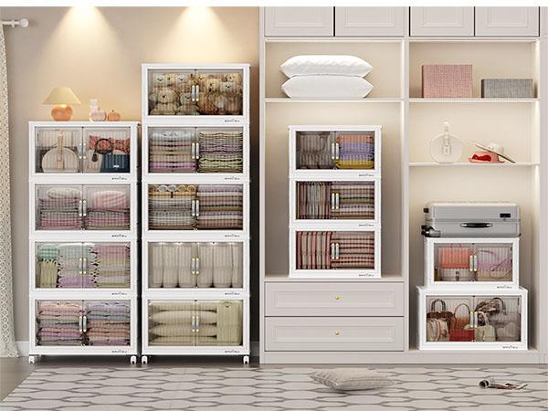 BROVIEW 180Qt/240Qt/300Qt Stackable Storage Bins with Lid, Each 60Qt Stackable Storage Bin, Closet Organizer and Storage Drawer, Collapsible Storage Box with Wheels, Plastic Clothes Storage Cabinet Containers for Home Organization BROVIEW 180Qt/240Qt/300Qt Stackable Storage Bins with Lid, Each 60Qt Stackable Storage Bin, Closet Organizer and Storage Drawer, Collapsible Storage Box with Wheels, Plastic Clothes Storage Cabinet Containers for Home Organization
