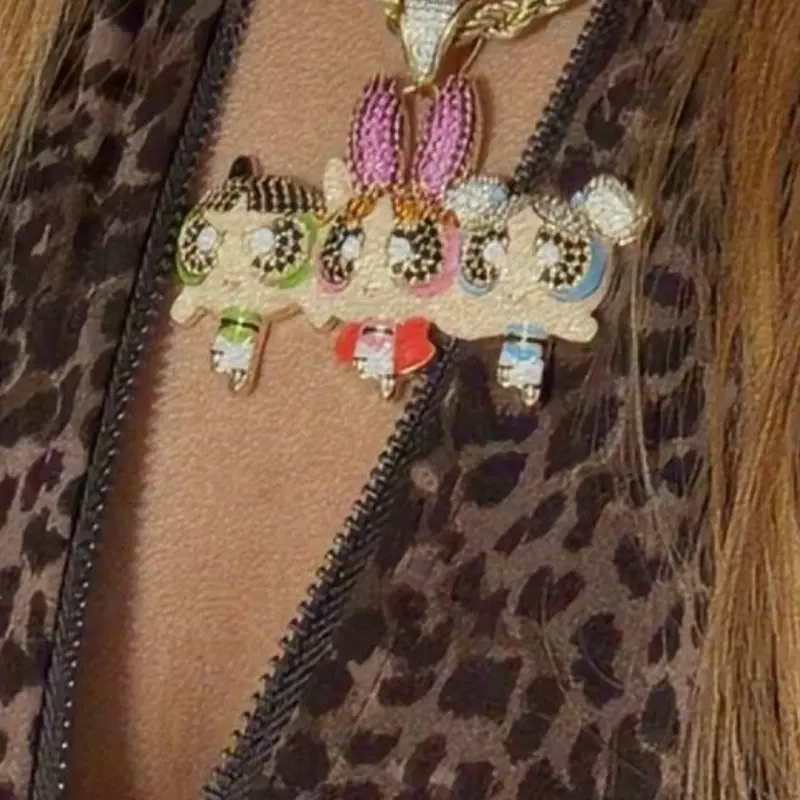 Puff girl pendant