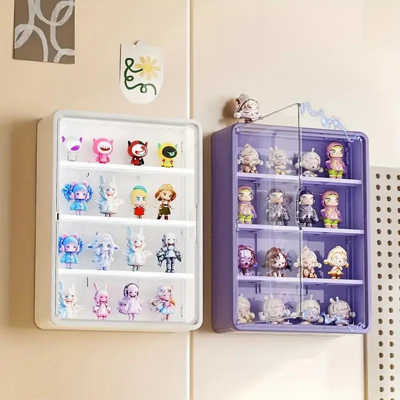 Wall Mounted Display Box, 1 Piece Dustproof Collectible Figure Display Rack, Home Organizer for Anime & Collectors, Gift for Fans & Collectors, Display Shelf